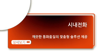 시내전화 - 깨끗한 통화품질의 맞춤형 솔루션 제공